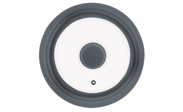 Coperchio in vetro e silicone Ø24/26/28 cm- -Trasparente-Vetro