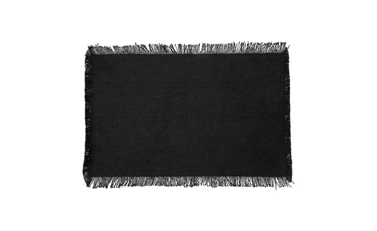 Maha tovaglietta in cotone nero 45x30 cm---100% Cotone-30 cmx45 cm