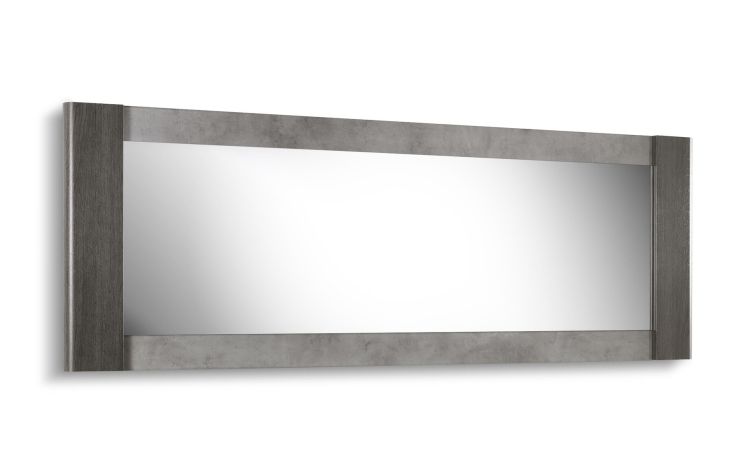 Tallin specchiera legno scuro e pietra naturale--Legno scuro-Pannello-60 cmx175 cm