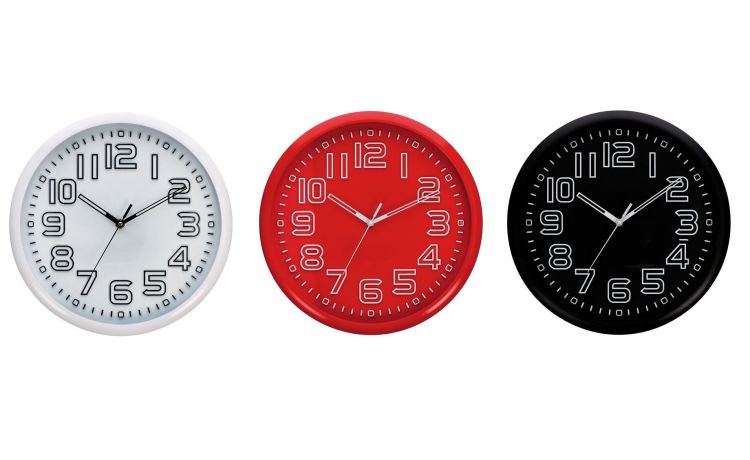 Office orologio Ø33 cm- --Plastica