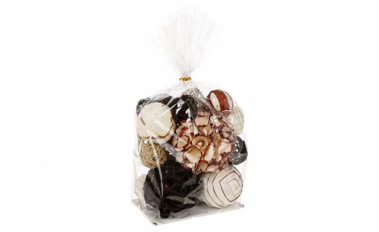 Potpourri a sfera assortiti - -Multicolore-Piante secche