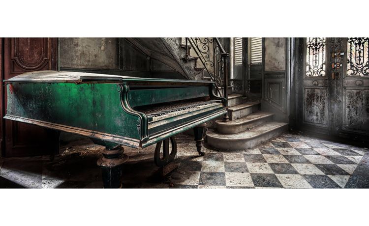 Piano quadro in vetro 125x50 cm