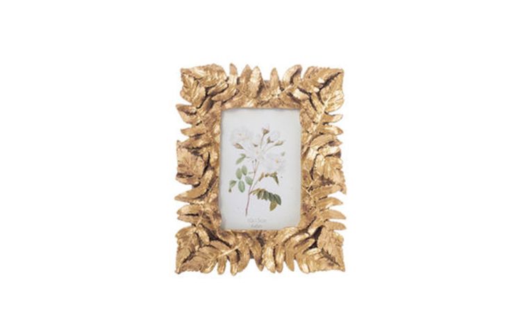 Hoja cornice in resina dorata 10x15 cm- -Oro-Poliresina-15 cmx10 cm