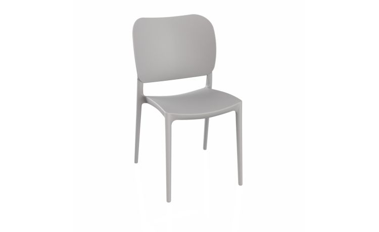 Midy sedia in polipropilene colore grigio cemento--Cemento-Polipropilene-84 cmx45 cm