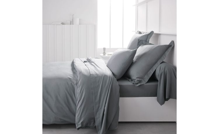 Organic Cotton copripiumino matrimoniale grigio- --100% Cotone-Matrimoniale