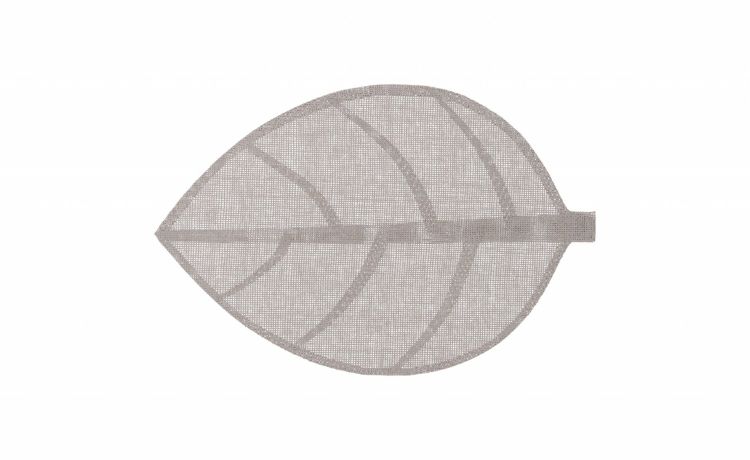Leaf tovaglietta grigio chiaro 50x33 cm- -Grigio-Fibra di carta-33 cmx50 cm