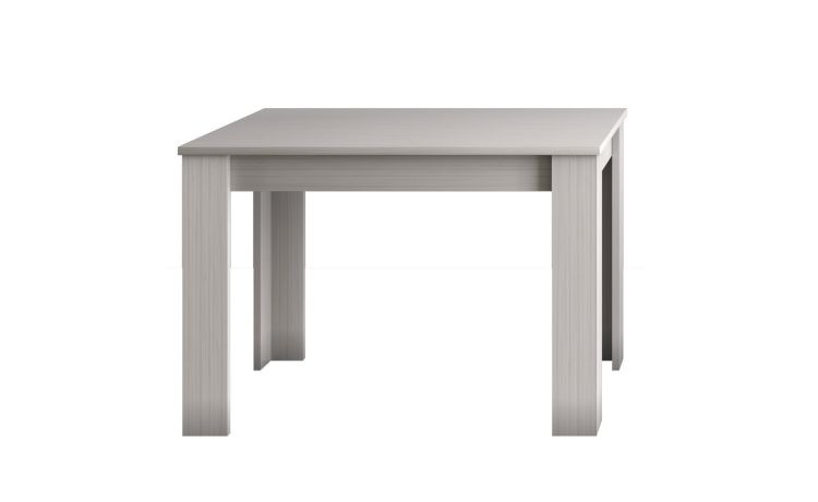 Gilda tavolo allungabile fino a 150 cm frassino ghiaccio-Con piano in pannello melaminico-Legno bianco-Nobilitato-70 cmx110 cm