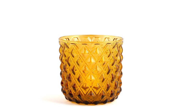 Murano amber bicchiere in vetro 30 cl--Ambra-Vetro