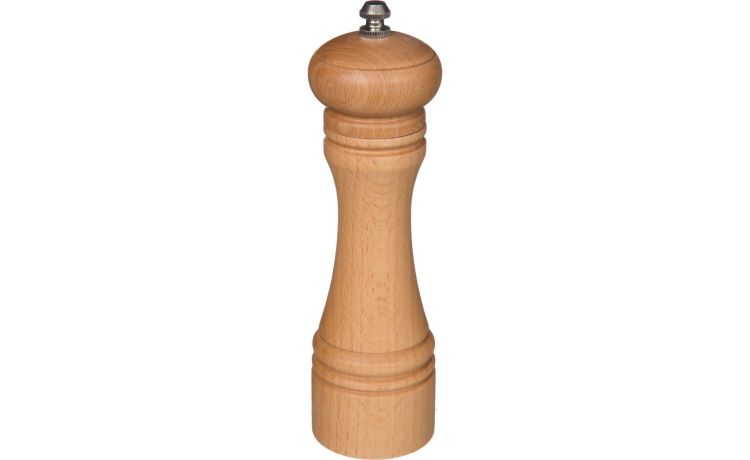 Bistrot macinapepe in legno naturale H22 cm- -Legno naturale-Legno