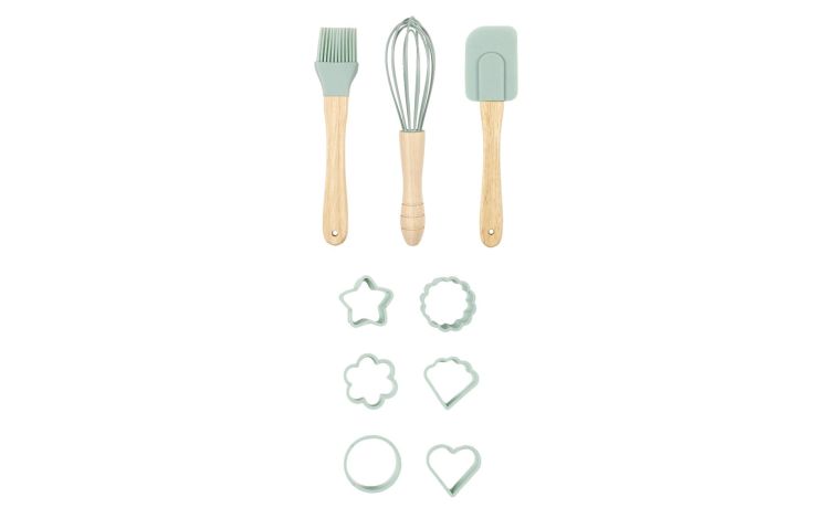 Lily set utensili da pasticceria in silicone- -Azzurro-Silicone
