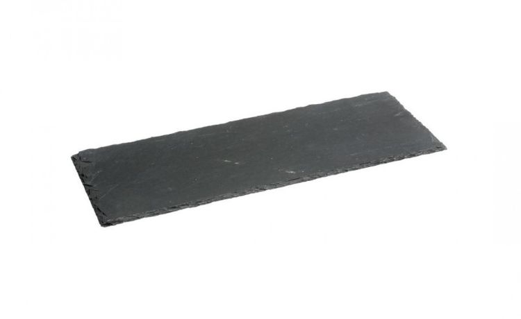 Tagliere in ardesia grigio scuro 11x30 cm- -Grigio-Ardesia-11 cmx30 cm