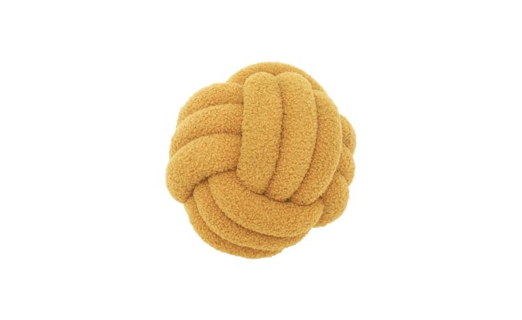 Ball cusicno giallo zafferano Ø22 cm--Giallo-100% Poliestere