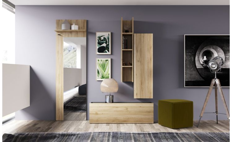 Gilda ingresso composizione n.41  colore kadiz- L.200 P.50/33 H.200 cm