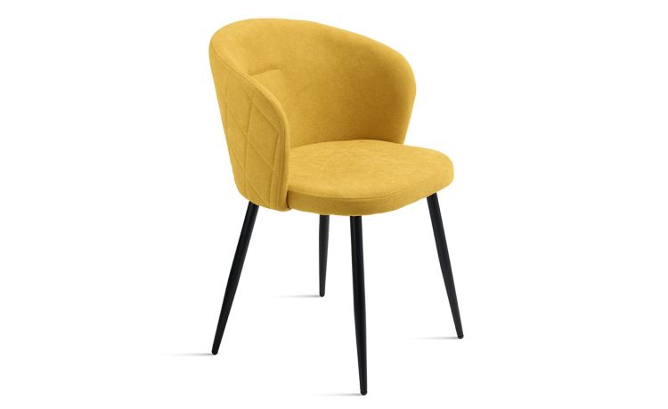 Cordoba sedia in tessuto giallo--Giallo-Tessuto-78 cmx56 cm