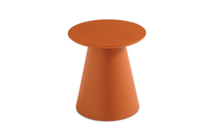 Giove tavolino in mdf color ruggine piccolo --Arancione-Mdf