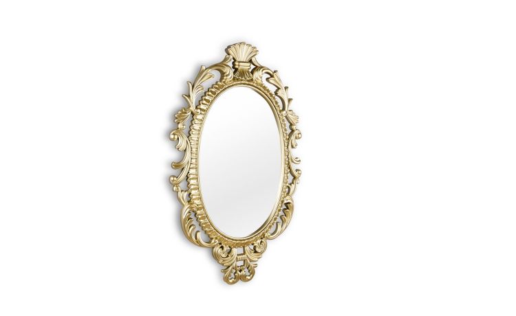 Sissi specchio oro decorato h73 cm--Oro-Plastica-73 cmx45 cm