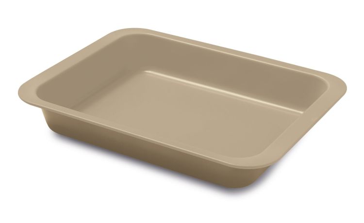 Gold Elegance lasagnera  in acciaio 24x32 cm - -Oro-Acciaio-4