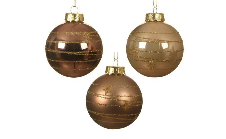 Stars Forest sfera natalizia Ø8 cm-