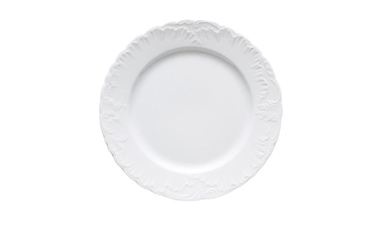 Elisa piatto piano in porcellana bianco Ø26 cm--Bianco-Porcellana