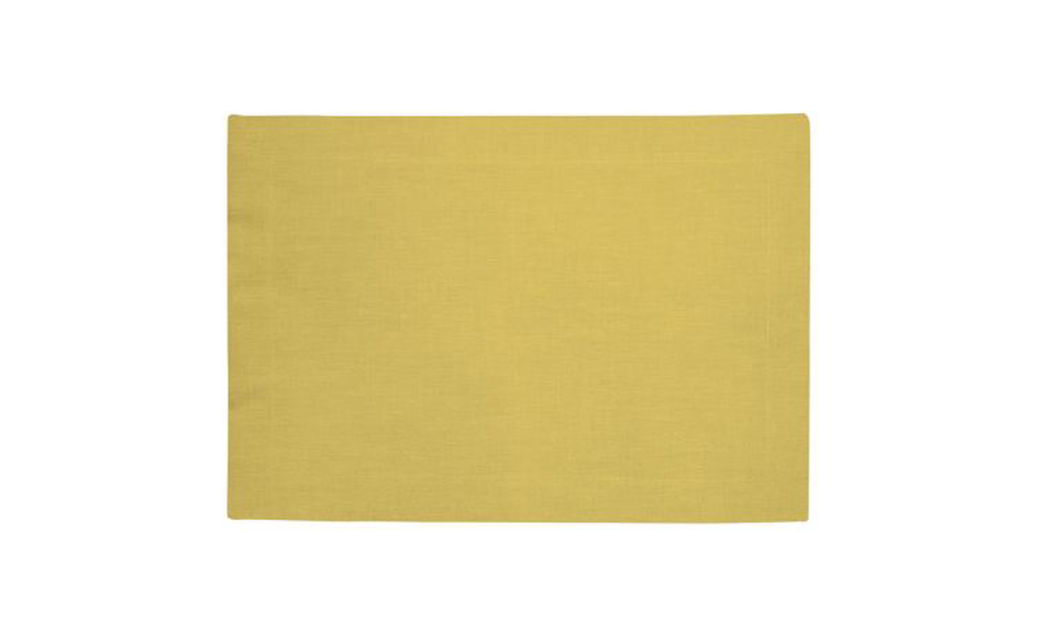 Retain set 2 tovagliette in lino e cotone giallo