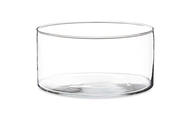 Cilindro vaso in vetro Ø20 cm--Trasparente-Vetro