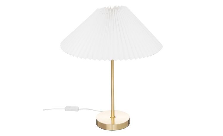 Jil lampada da tavolo in metallo dorato 25W h47 cm--Oro-Metallo-47 cmx37 cm