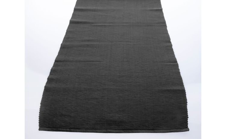Greta runner antracite 100% cotone 50x140 cm- --100% Cotone-140 cmx50 cm