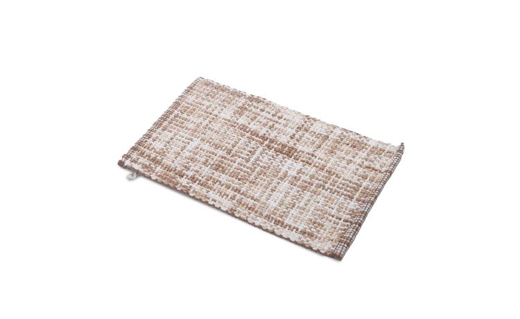 Plot tappeto bagno tortora 60x120 cm---50% Cotone;40% Poliestere-120 cmx60 cm