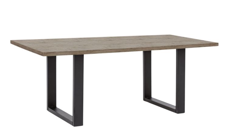 Colorado tavolo rettangolare color quercia--Legno scuro-Pannello-75 cmx180 cm