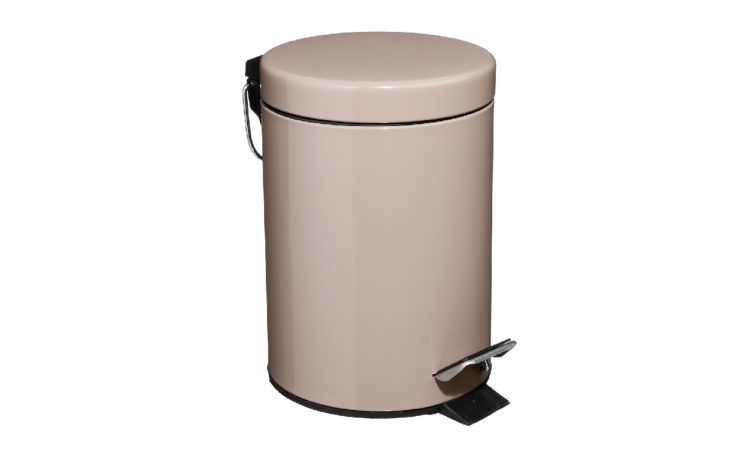 Metal Brown cestino rifiuti 3 litri in metallo