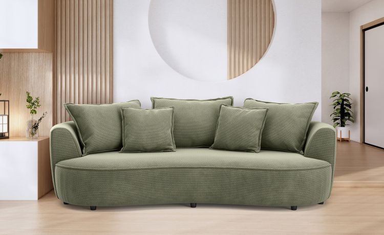 Chic divano megasofà verde
