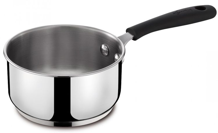 Gioiosa casseruola fonda in acciaio Ø14 cm- -Cromo-Acciaio