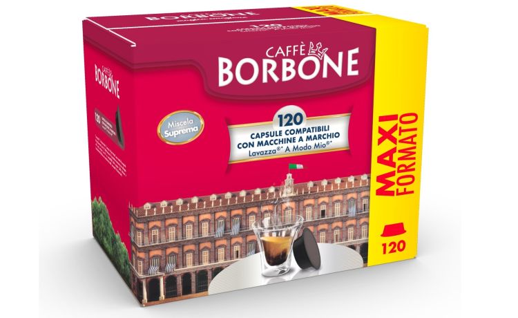 Borbone Box 120 Capsule caff&egrave; miscela Suprema-compatibili Lavazza A Modo Mio