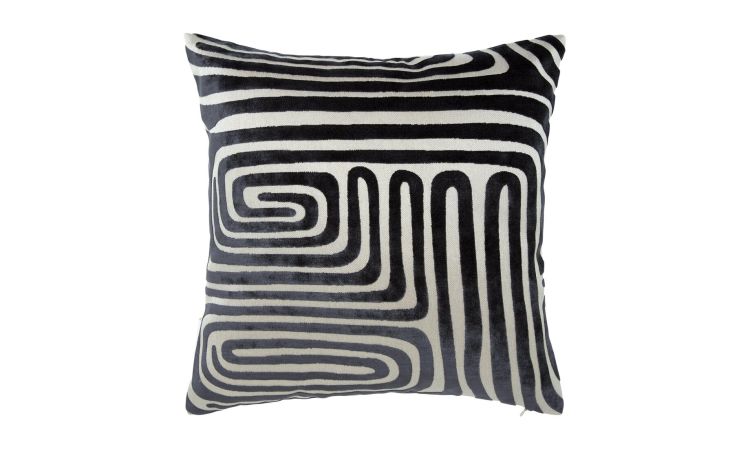 Molly cuscino asfalt bianco e nero 45x45 cm