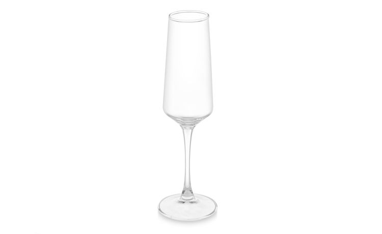 Flute conico in vetro trasparente 250 ml