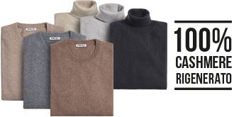 100% cashmere rigenerato e certificato . Stile, ecosostenibilità e circolarità, nel rispetto dell’ambiente che ci circonda. 100% cashmere rigenerato e certificato . Stile, ecosostenibilità e circolarità, nel rispetto dell’ambiente che ci circonda.